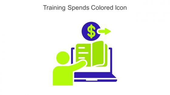 Training Spends Colored Icon In Powerpoint Pptx Png And Editable Eps Format