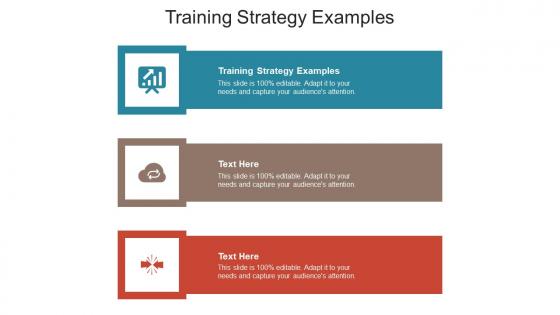 Training strategy examples ppt powerpoint presentation icon graphics cpb
