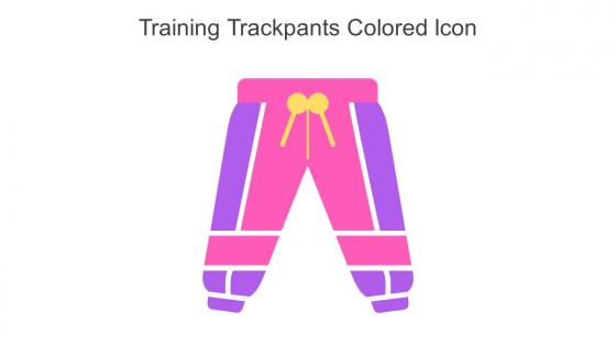Training Trackpants Colored Icon In Powerpoint Pptx Png And Editable Eps Format