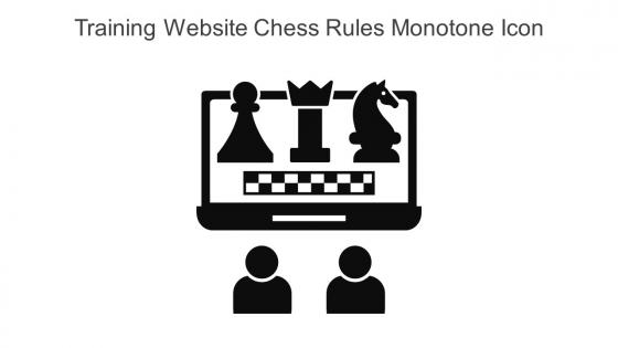 Training Website Chess Rules Monotone Icon In Powerpoint Pptx Png And Editable Eps Format