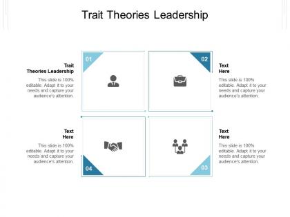 Trait theories leadership ppt powerpoint presentation model ideas cpb