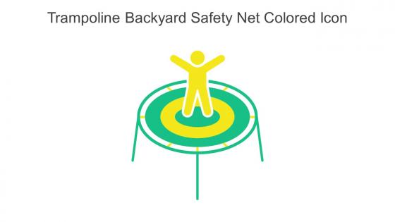 Trampoline Backyard Safety Net Colored Icon In Powerpoint Pptx Png And Editable Eps Format