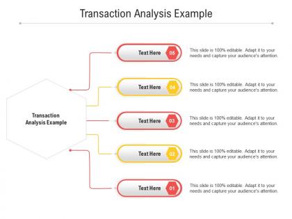 Transaction analysis example ppt powerpoint presentation ideas pictures cpb