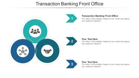 Transaction banking front office ppt powerpoint presentation model designs cpb