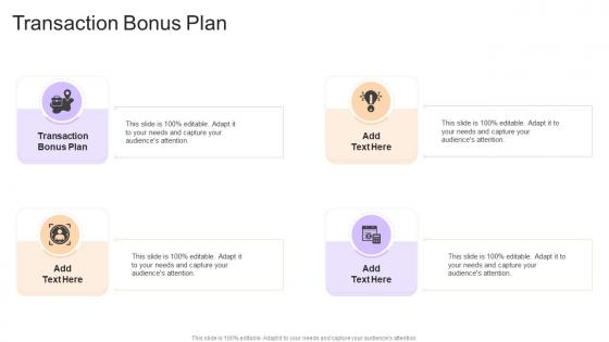 Transaction Bonus Plan In Powerpoint And Google Slides Cpb