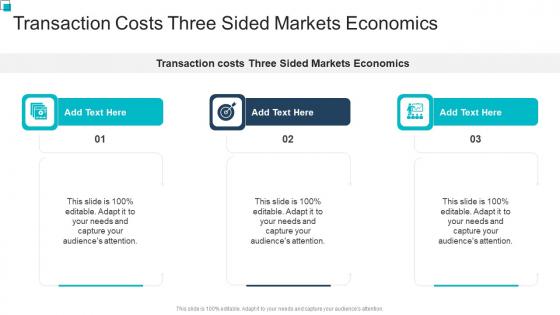 Transaction costs Three Sided Markets Economics In Powerpoint And Google Slides Cpb