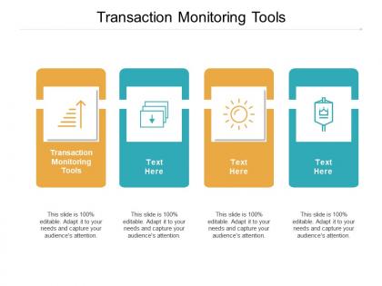 Transaction monitoring tools ppt powerpoint presentation ideas deck cpb