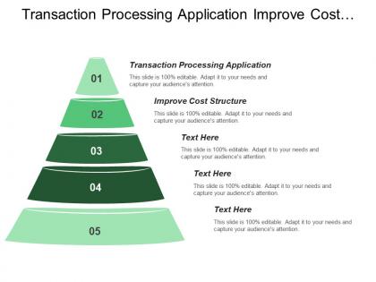 Transaction processing application improve cost structure increase assent