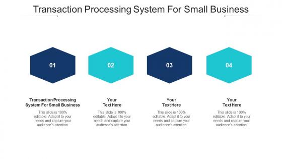Transaction Processing System For Small Business Ppt Powerpoint Presentation Model Summary Cpb