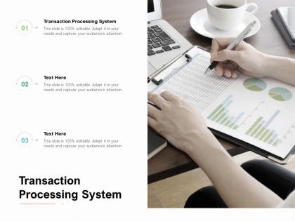 Transaction processing system ppt powerpoint presentation summary structure cpb