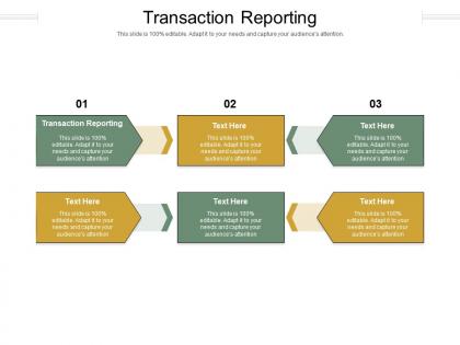Transaction reporting ppt powerpoint presentation slides background image cpb