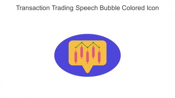 Transaction Trading Speech Bubble Colored Icon In Powerpoint Pptx Png And Editable Eps Format
