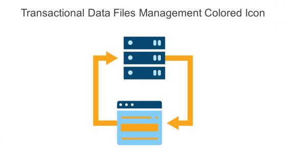 Transactional Data Files Management Colored Icon In Powerpoint Pptx Png And Editable Eps Format