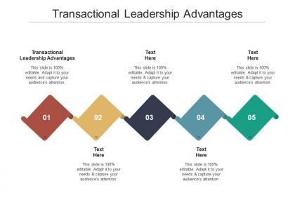 Transactional leadership advantages ppt powerpoint presentation portfolio guide cpb