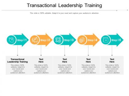 Transactional leadership training ppt powerpoint presentation outline inspiration cpb