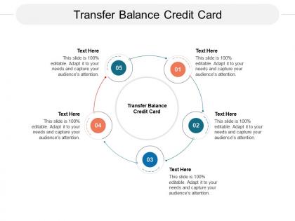 Transfer balance credit card ppt powerpoint presentation visual aids model cpb