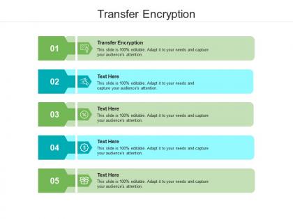 Transfer encryption ppt powerpoint presentation visual aids portfolio cpb