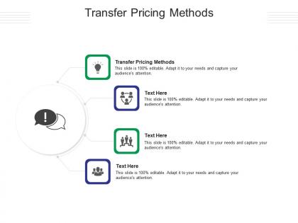 Transfer pricing methods ppt powerpoint presentation infographics slide cpb