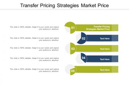 Transfer pricing strategies market price ppt powerpoint presentation infographics themes cpb