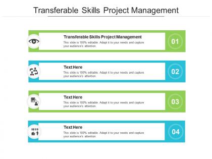 Transferable skills project management ppt powerpoint presentation styles picture cpb