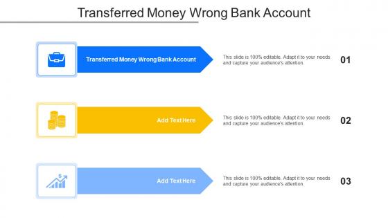 Transferred Money Wrong Bank Account Ppt Powerpoint Presentation Visual Aids Cpb