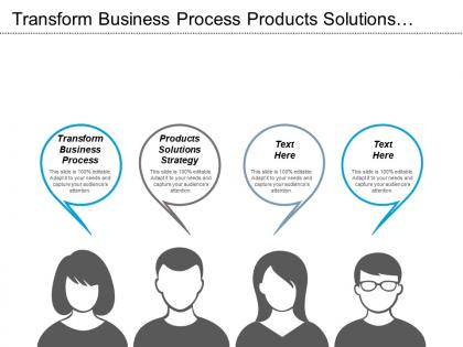 Transform business process products solutions strategy vendor management cpb