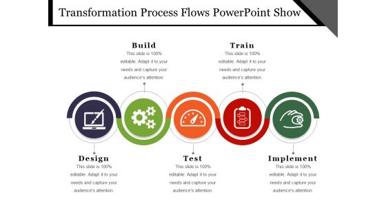 Transformation process flows powerpoint show