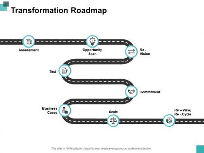 Transformation roadmap ppt powerpoint presentation file graphics download
