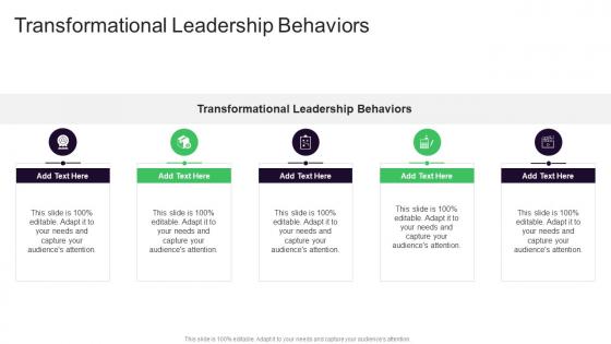 Transformational Leadership Behaviors In Powerpoint And Google Slides Cpb