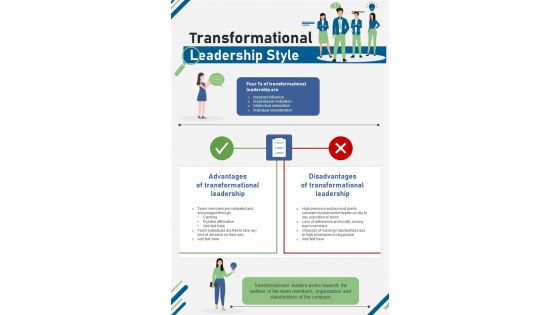 Transformational Leadership Style Advantage And Disadvantages
