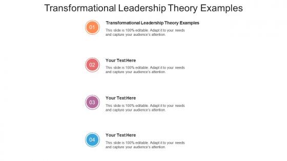 Transformational leadership theory examples ppt powerpoint presentation file information cpb