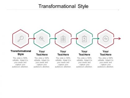 Transformational style ppt powerpoint presentation outline sample cpb