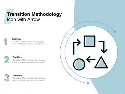 Transition methodology icon with arrow
