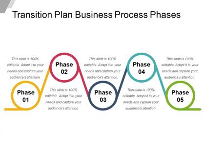 Transition plan business process phases powerpoint guide