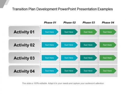 Transition plan development powerpoint presentation examples