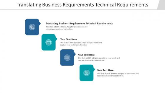 Translating business requirements technical requirements ppt powerpoint outline cpb
