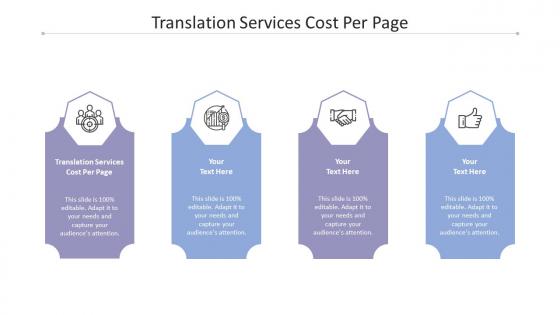 Translation services cost per page ppt powerpoint presentation infographic template portfolio cpb