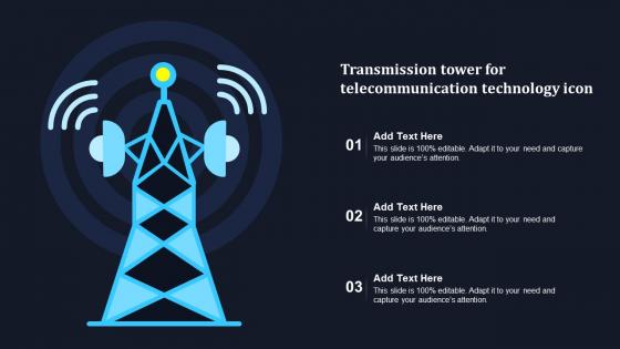 Transmission Tower For Telecommunication Technology Icon
