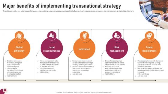 Transnational Strategy Major Benefits Of Implementing Strategy SS V