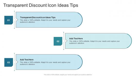 Transparent Discount Icon Ideas Tips In Powerpoint And Google Slides Cpb