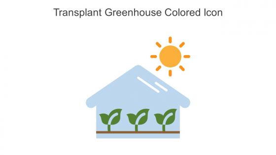 Transplant Greenhouse Colored Icon In Powerpoint Pptx Png And Editable Eps Format
