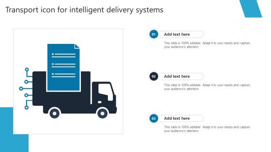 Transport Icon For Intelligent Delivery Systems
