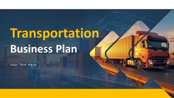 Transportation Business Plan Powerpoint Presentation Slides BP
