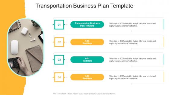 Transportation Business Plan Template In Powerpoint And Google Slides Cpb