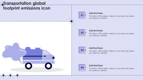Transportation Global Footprint Emissions Icon