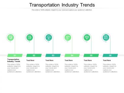 Transportation industry trends ppt powerpoint presentation model cpb