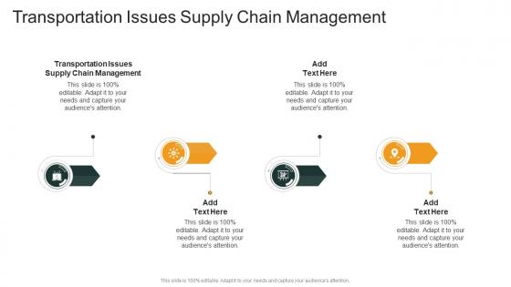 Transportation Issues Supply Chain Management In Powerpoint And Google Slides Cpb