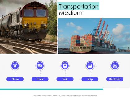 Transportation medium supply chain management solutions ppt demonstration