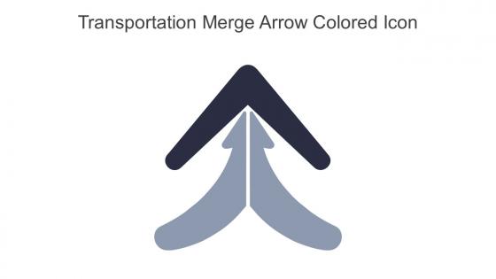 Transportation Merge Arrow Colored Icon In Powerpoint Pptx Png And Editable Eps Format