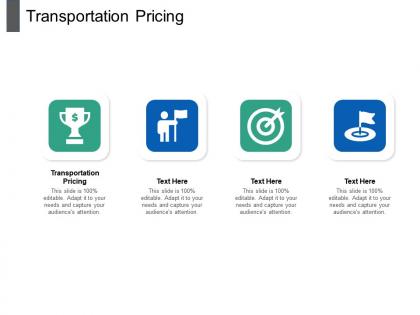 Transportation pricing ppt powerpoint presentation show good cpb